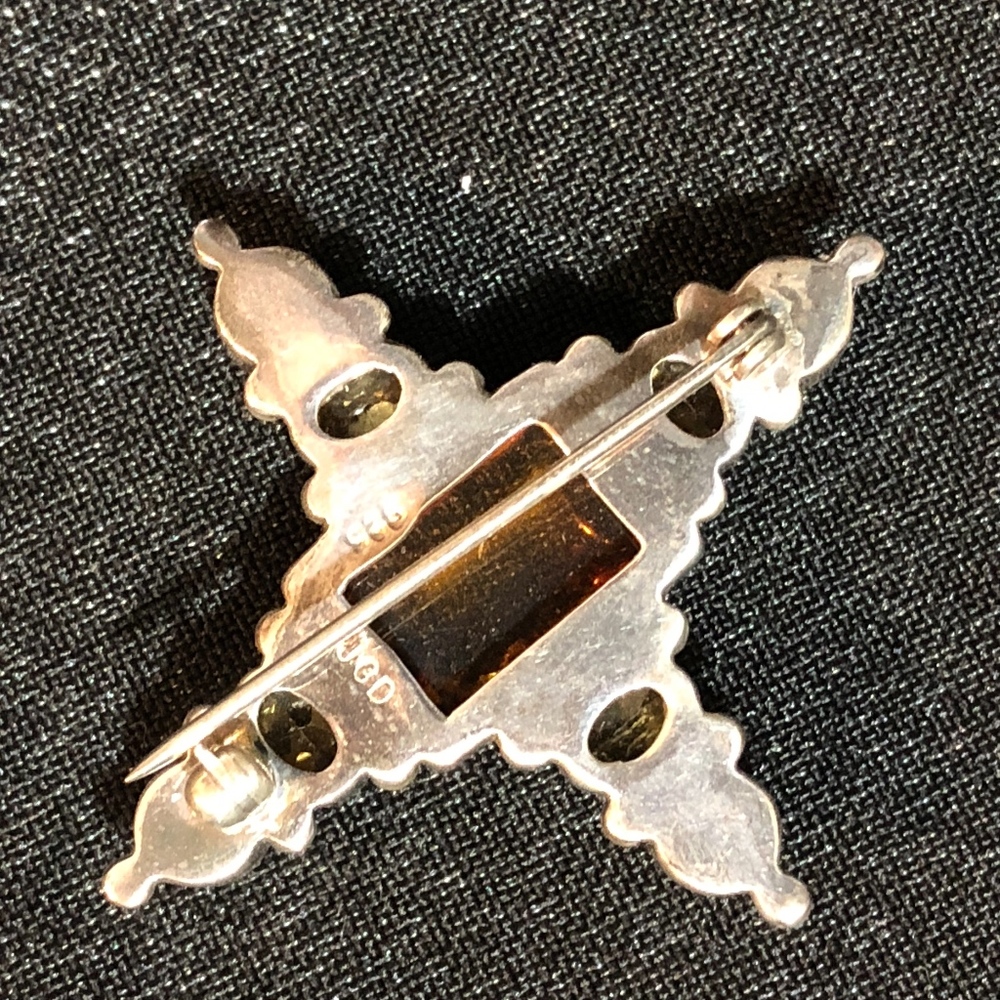 Amber Pin Pearls & Citrine JGD Janice Girardi - Picture 4 of 5
